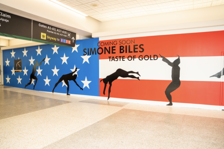 Simone Biles’ New Restaurant Under Construction Inside Bush Airport